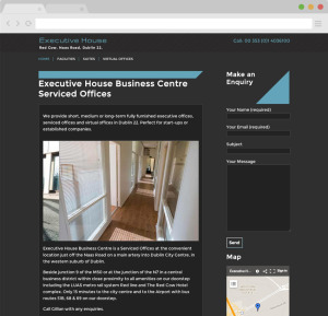 visible web design portfolio executive house