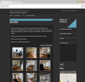 visible web design portfolio executive house
