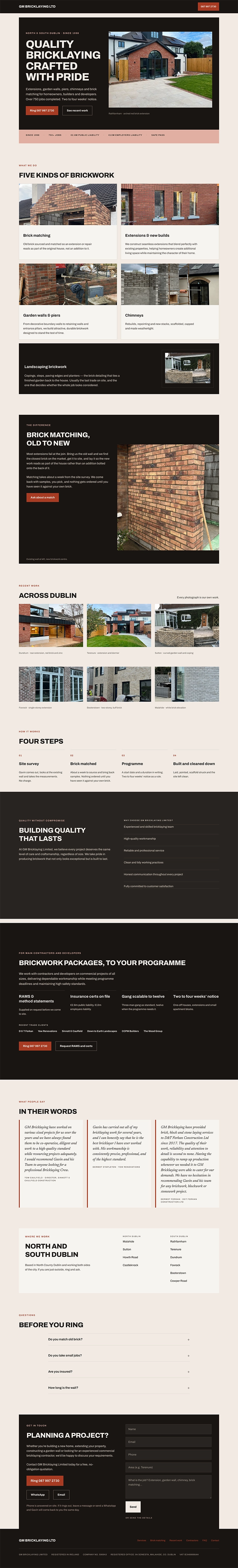 GM Bricklaying Ltd