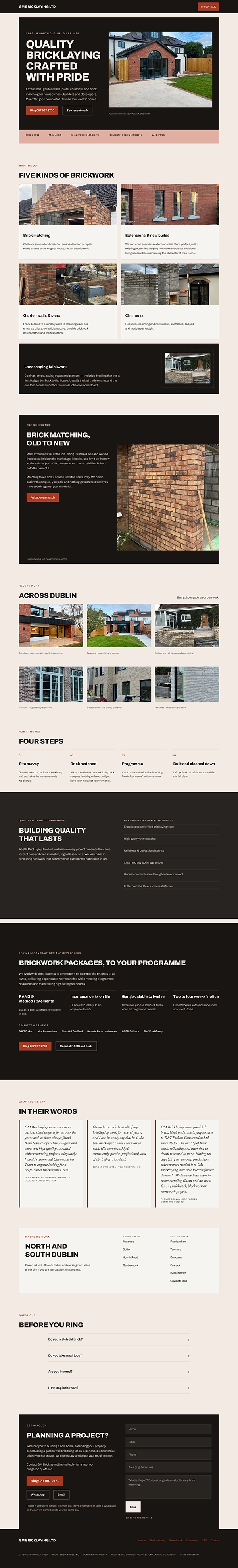 GM Bricklaying Ltd